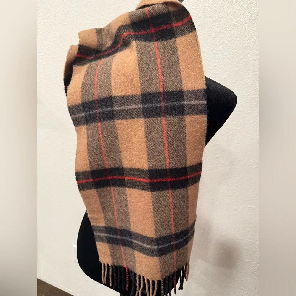 Dior Monsieur Merino Wool Plaid Scarf